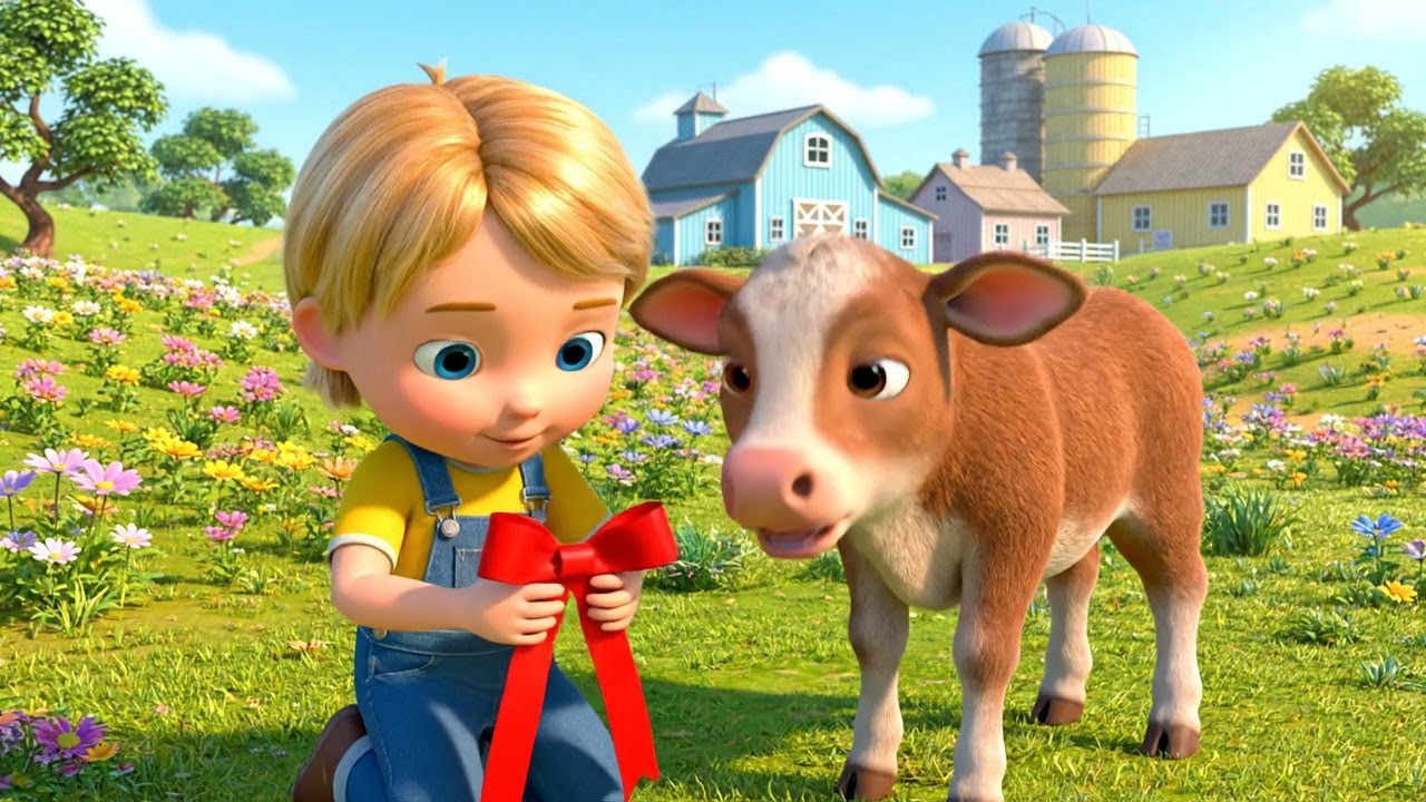 Where Did Baby Calf Put the Red Ribbon | Nursery Rhymes for Kids & Baby Songs