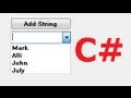 C# Tutorial 9:  How to Use a Combo box