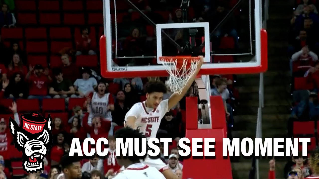 NC State's Jack Clark Gets Up To Throw Down The Alley-oop