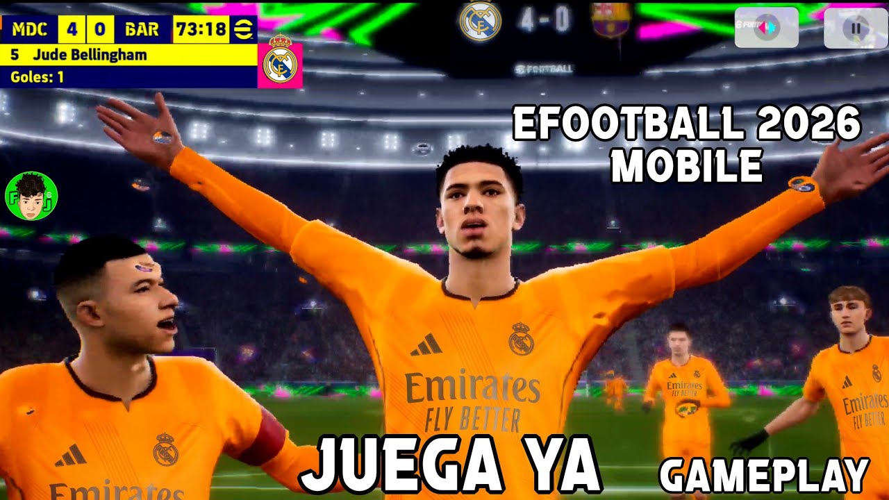 Gameplay eFootball 2026 mobile Graficos Ultra 4K + Novedades - YouTube