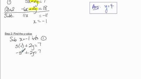 Solving Linear Systems - Example 2 - by Elimination