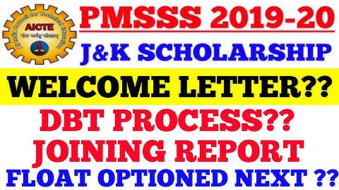 J&K PMSSS JoininG rePort & Welcome letter, DBT Doubts solved.