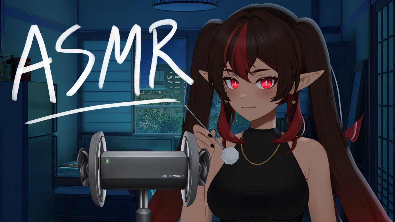 (3dio asmr) binaural whispers and triggers [VOD]