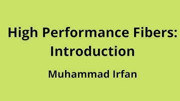 1.  High Performance Fibers: An Introduction