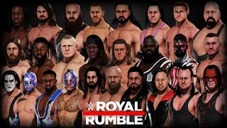 WWE 2K20 // 30 MAN SUPERSTARS ROYAL RUMBLE 1080p FULL HD
