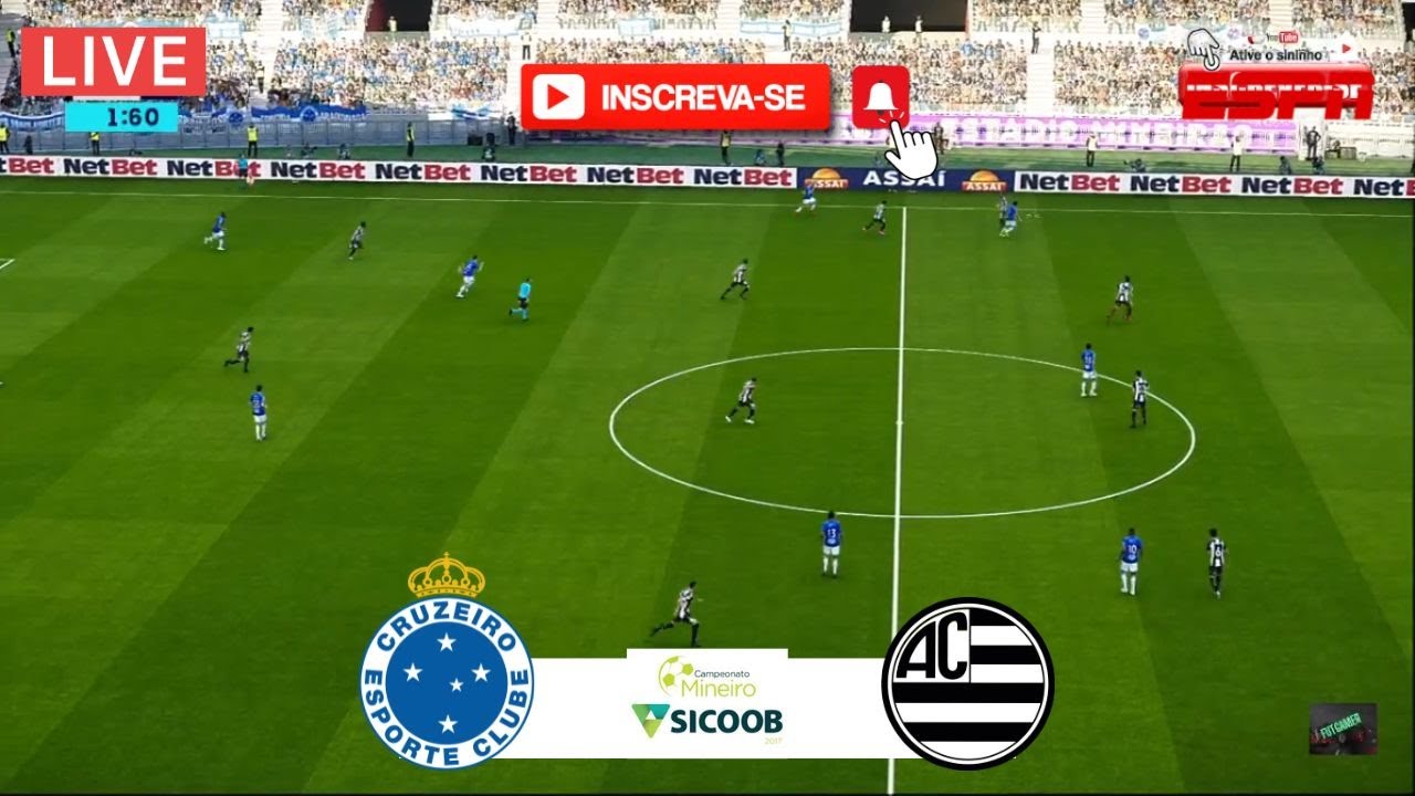 🔴AO VIVO CRUZEIRO X ATHLETIC CLUB / CAMPEONATO MINEIRO /ATHLETIC CLUB X
