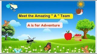 Adventure of letter A| learning of letter A | letter A |learning videos for kids | a for apple
