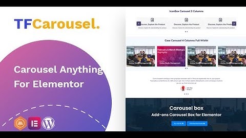 TfCarousel   Carousel Anything For Elementor