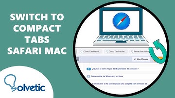 How to Switch to COMPACT TABS in SAFARI MAC ✔️