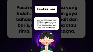 Ciri-ciri Puisi || Hengky Pambudi IX