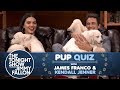 James Franco and Kendall Jenner competing for puppy love on Fallon will give you cuteness-rage