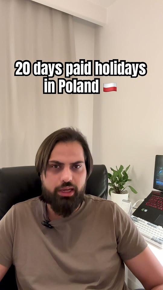 20 days paid holidays in Poland 🇵🇱 poland shorts YouTube