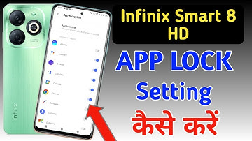 How to lock apps in Infinix smart 8 hd / Infinix smart 8 hd me app lock kaise kare/app lock setting