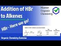 Addition of HBr to Alkene#chemistry #cbse #viral #alkenes