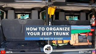 How to organize Jeep JK trunk/boot