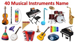 Musical Instrument Names in English with Pictures | Simple English | 40 Instruments for Beginners screenshot 2