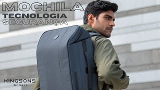 Mochila para viagem Kingsons original compartimento para sapatos, anti furto e muita tecnologia screenshot 4