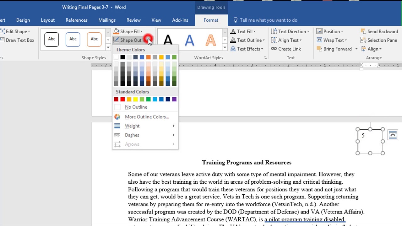 how to add page numbers in microsoft works word processor
