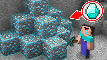 NOOB DIGGING MINE AND FOUND THIS SECRET DIAMOND ORE! Minecraft - NOOB vs PRO