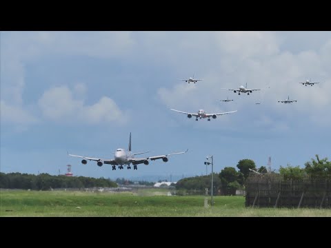 Nonton Pesawat Terbang Antri Landing di Bali Bandara Ngurah Rai, Garuda, Citilink Batik Air Lion Air