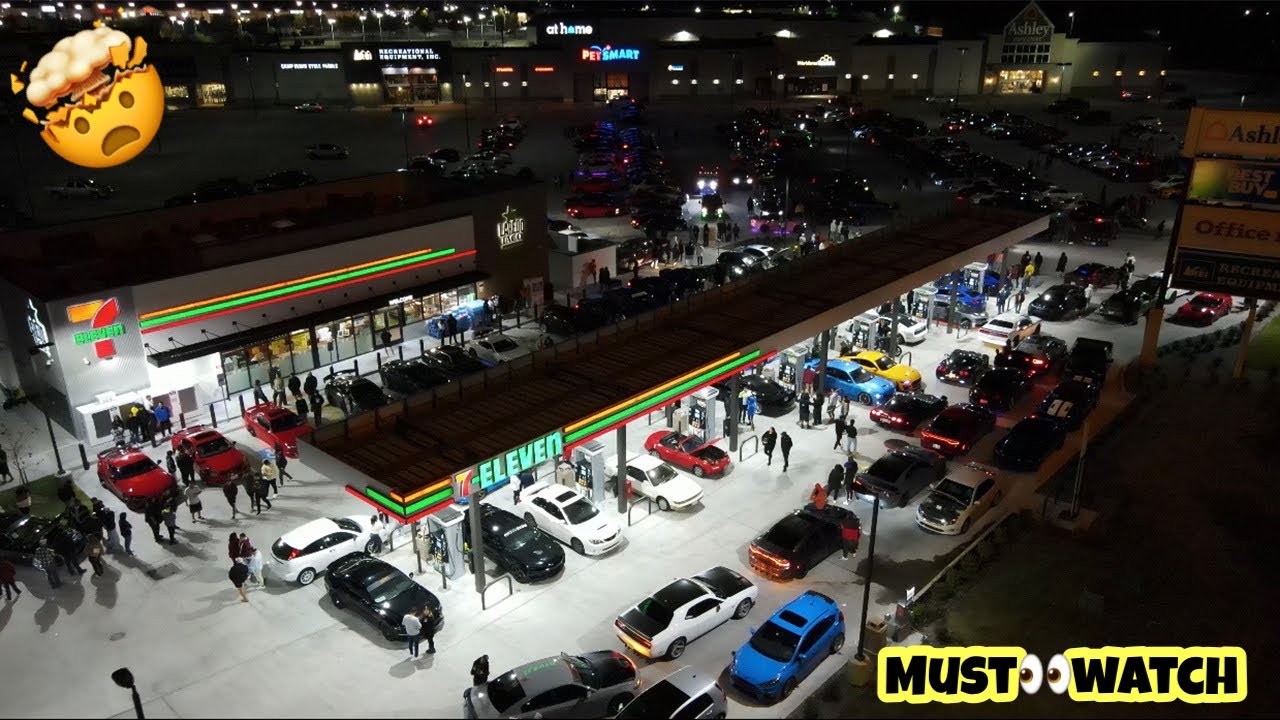 7/11 Car Meet Gets Crazy **Cops showed up** YouTube