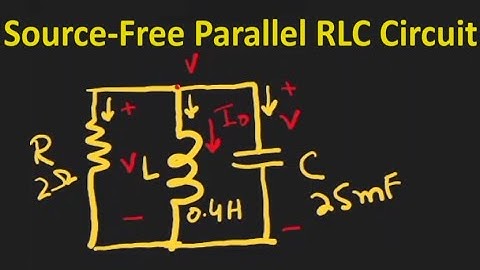 Parallel RLC Circuit Example Problem Easy Solution| Second Order Circuits # 6