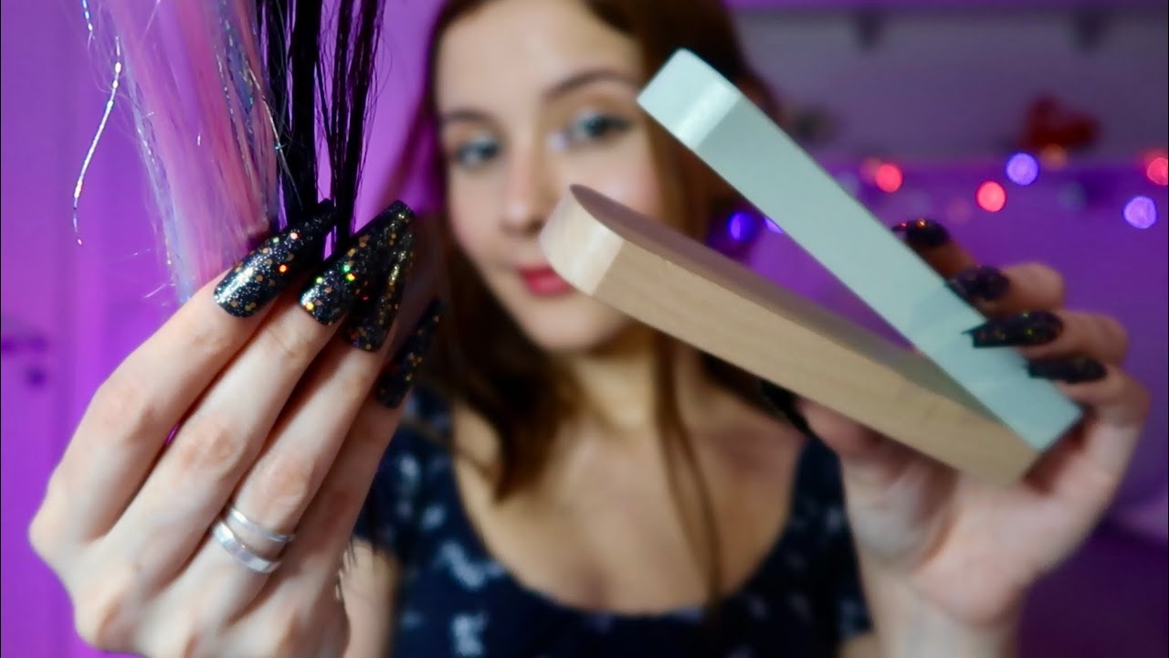 ASMR- CABELEIREIRA VAI PRANCHAR, CORTAR E CUIDAR DO SEU CABELO 💖