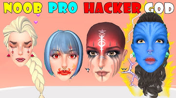 NOOB vs PRO vs HACKER vs GOD - Makeup Battle