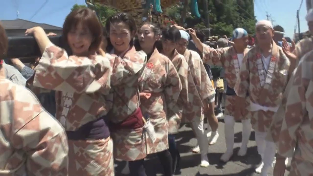 令和７年　流山市＜加岸・大杉神社＞例大祭 本社大神輿＝【壮絶】宮出・渡御（加５～４丁目）