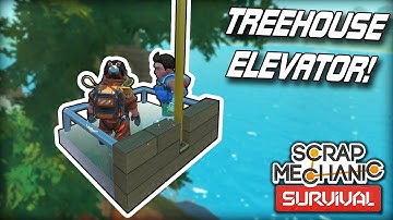 We Built an Elevator That Only Sometimes Knocks You Out! (Scrap Mechanic Co-op Survival Ep.15)