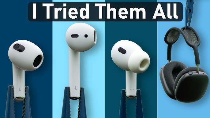 AirPods 3 vs AirPods Pro 2 vs AirPods Max - Full Comparison 