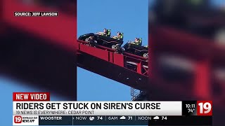 Siren’s Curse, new ride at Cedar Point, gets stuck in vertical position News