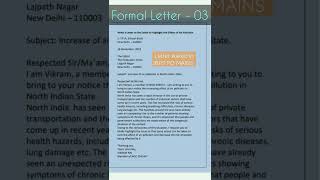 Descriptive writing (Formal Letter) for Ibps Po Mains 2022 || Descriptive writing shorts ibps