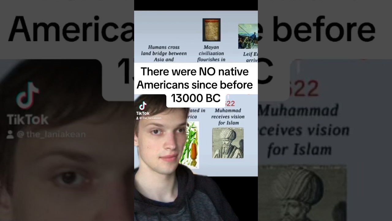 There were NO Native Americans since before 13000 BC