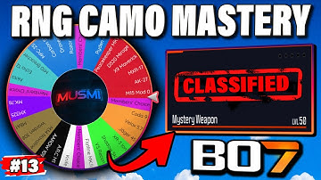 Using an RNG Wheel to Unlock Singularity Camo BUT Every Weapon is Random!