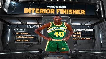 Best Interior Finisher Build on NBA 2K20! 61 Badge Upgrades! Best Center Build on NBA 2K20!