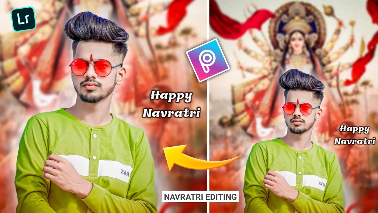 Navratri Photo Editing 2021 | Navratri Photo Editing Picsart | Durga Puja Photo Editing