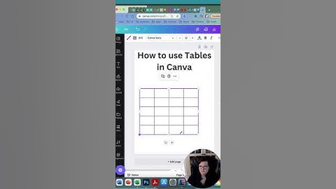 How to Use Tables in Canva | Crafty Becky Short Tutorials #3