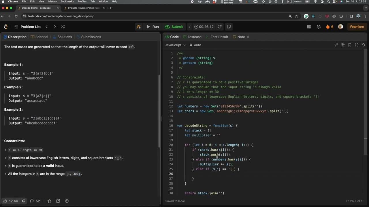 394. Decode String #leetcode - YouTube
