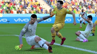 World Cup 2018 - Australia vs Peru - Group C Full Match Sim (FIFA 18)
