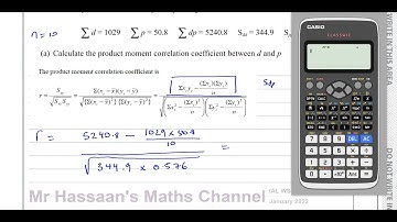 WST01/01, (Edexcel) IAL S1 January 2022, Q2 Correlation & Regression