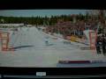 End of 50km wc classic in trondheim 2009 alex harvey 3rd