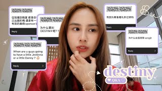 Destiny Q&A | 龙宝宝？婚礼0赞助都自费💰？准备过程大吵架？🤬 | JESTINNA