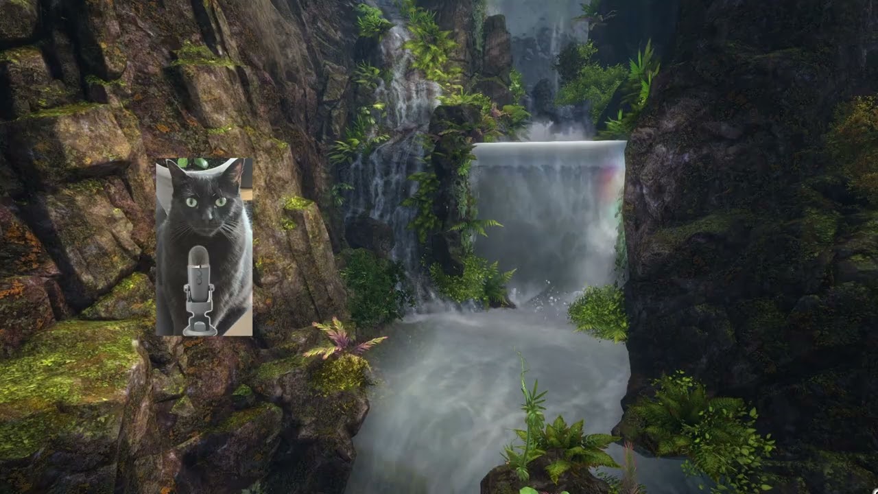 ASMR | Positive affirmations by a waterfall | GW2