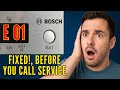 Bosch Dishwasher E01 Error Code: Repair Guide