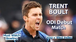 Trent Boult ODI Debut Match vs West Indies | Trent Boult Debut In One Day Cricket Took 2 Wickets