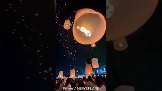 Thousands of Glowing Lanterns Ascend Over Chiang Mai Magical Festival of Lights Mesmerizes Millions