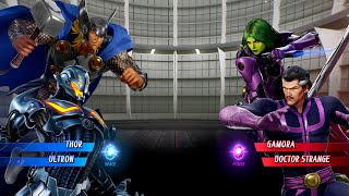 Thor & Ultron vs Gamora & Doctor Strange (Hardest AI) - Marvel vs Capcom infinite gameplay pc