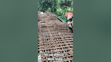 Pier cap pedestal r/f  Major bridge