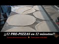 PREPIZZAS l Como se HACEN RAPIDO LAS PIZZAS. l Demostracion practica, tecnica y preparacion mental.